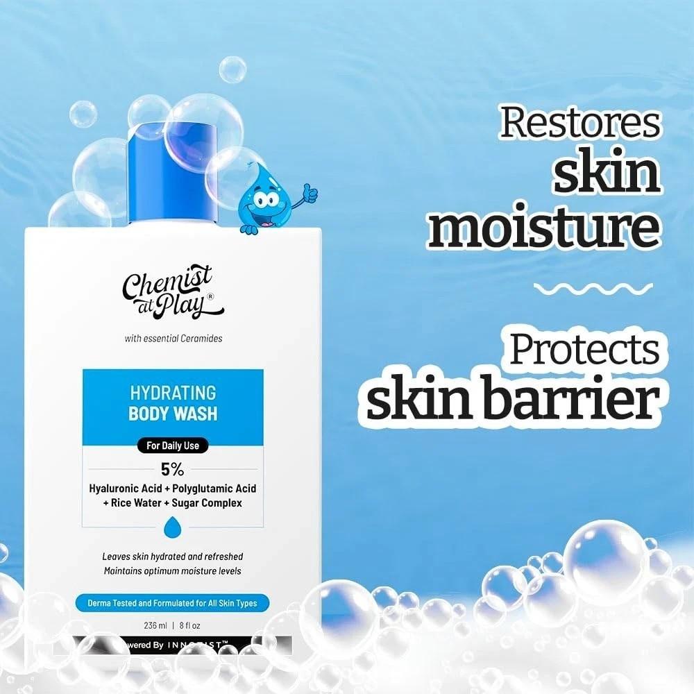 Chemist at Play Hydrating Body Wash 236ml + Gentle&Hydrating Face Cleanser 100ml