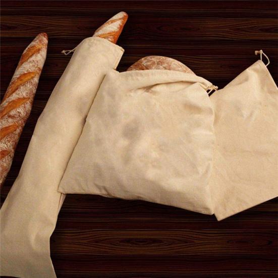Yousheng Drawstring პურის ჩანთა მრავალჯერადი გამოყენებადი თეთრეულის პურის შესანახი ჩანთა ხელნაკეთი პურის პურის კონტეინერი გაუფერულებული საკვები მშრალი ხილის ჩანთა სამზარეულოს გაჯეტები