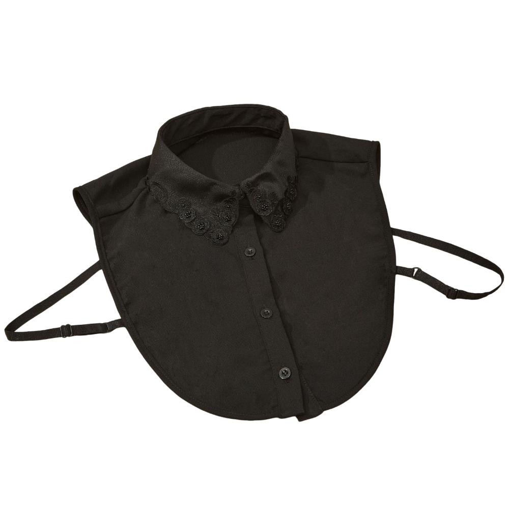 Lace Detachable Collar Rhinestones Shirt Collar False Shirt Collar  Halloween Decoration