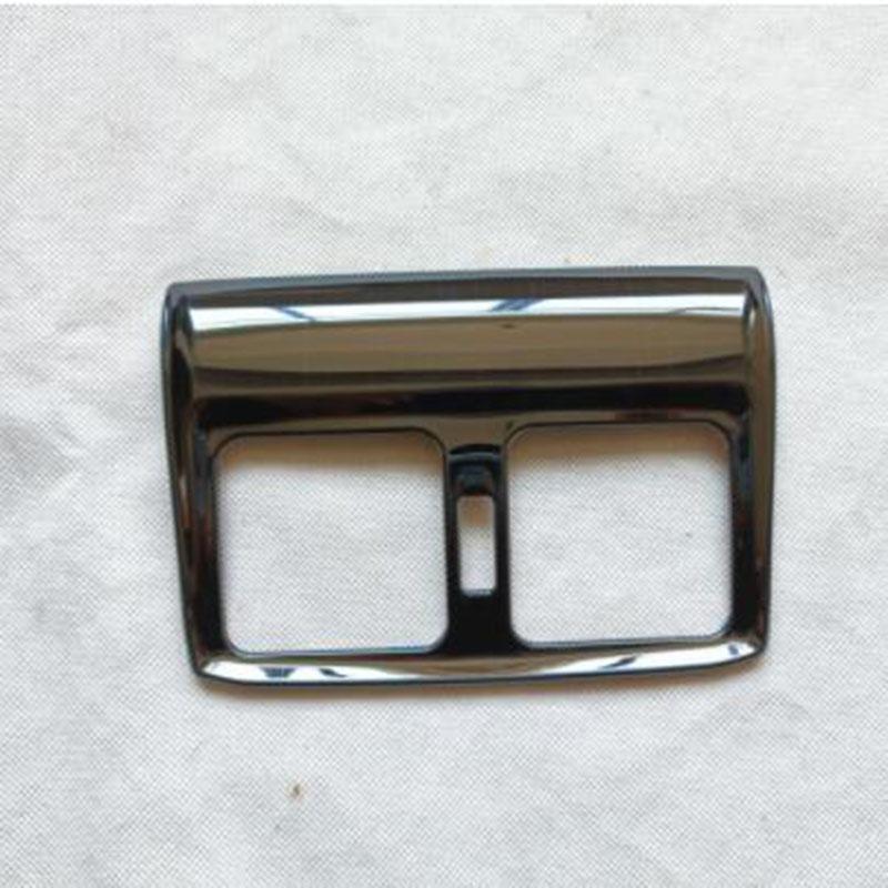 Back Rear Air Vent Trim Cover for Toyota Venza Harrier XU80 Car Styling Sticker Metal Interior Accessories
