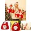 Festive Christmas Kids Gift Doll Bag Drawstring Handle 3d Apple Candy Handbag
