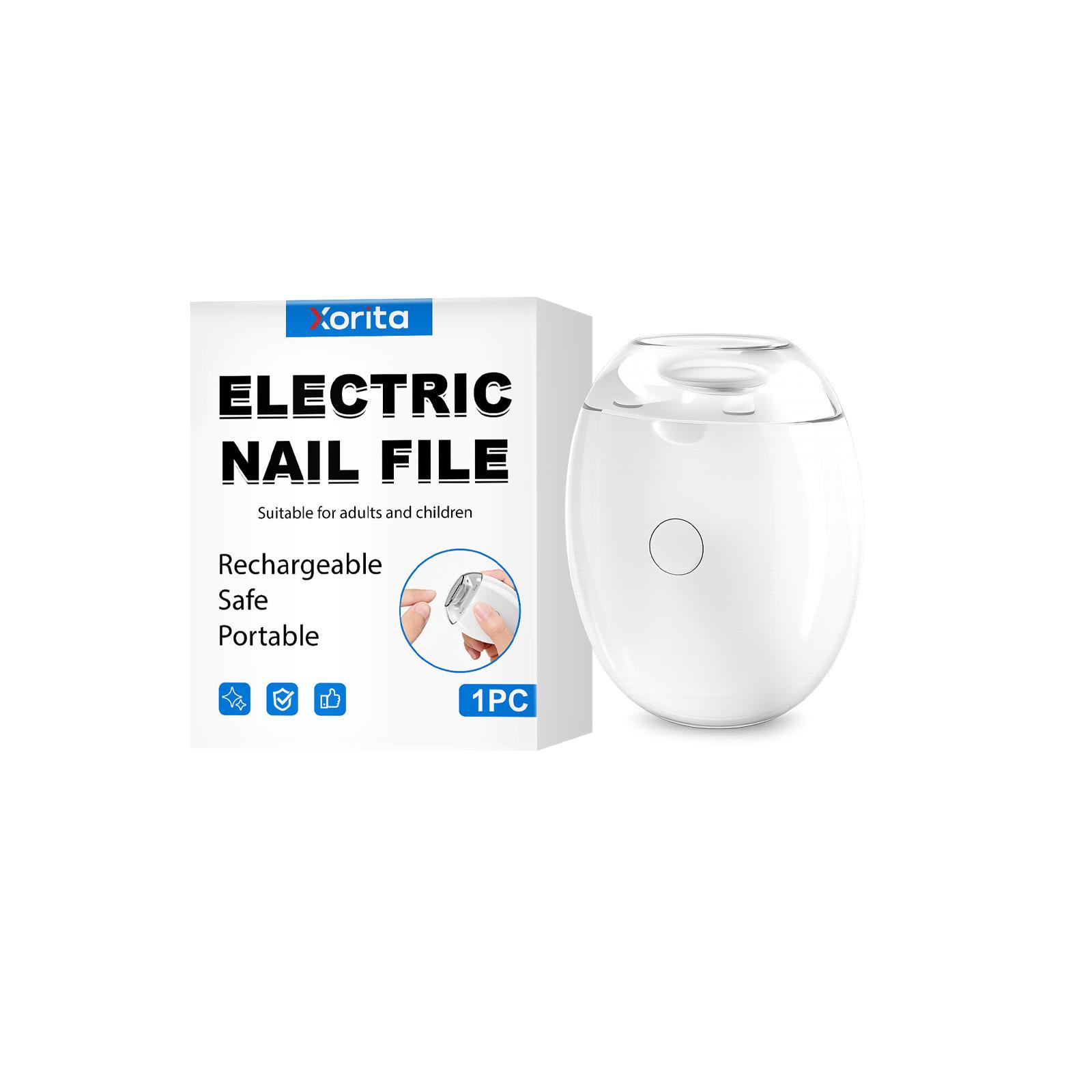 Xorita Multi-Speed Silent Electric Nail File with Automatic Dust Collection - Perfect for Family Nail Care