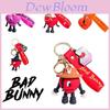 Bad Bunny Keychain Toy Cute Love Heart Bag Pendant Kids Xmas Gift Decor