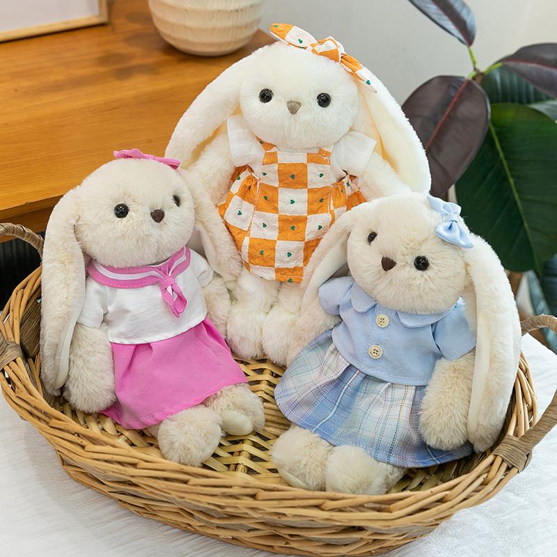 Cute Cartoon Bunny Plush Toy With Pp Cotton Filling For Kids Gift And Sleep Companion