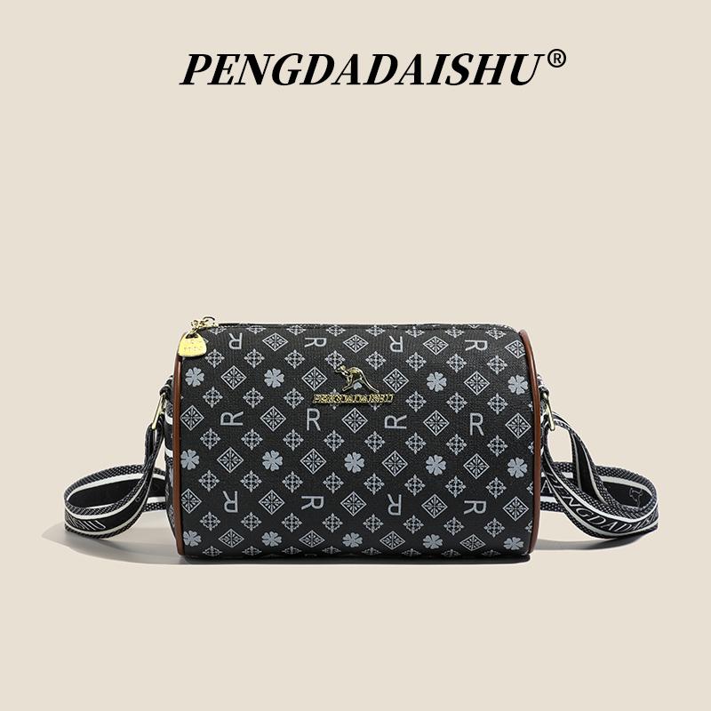 Borsa da Donna Nuova Borsa a Spalla con Stampa Alfabetica Moda Retro Borsa a Cuscino Borsa a Tracolla di Alta Gamma Trendy