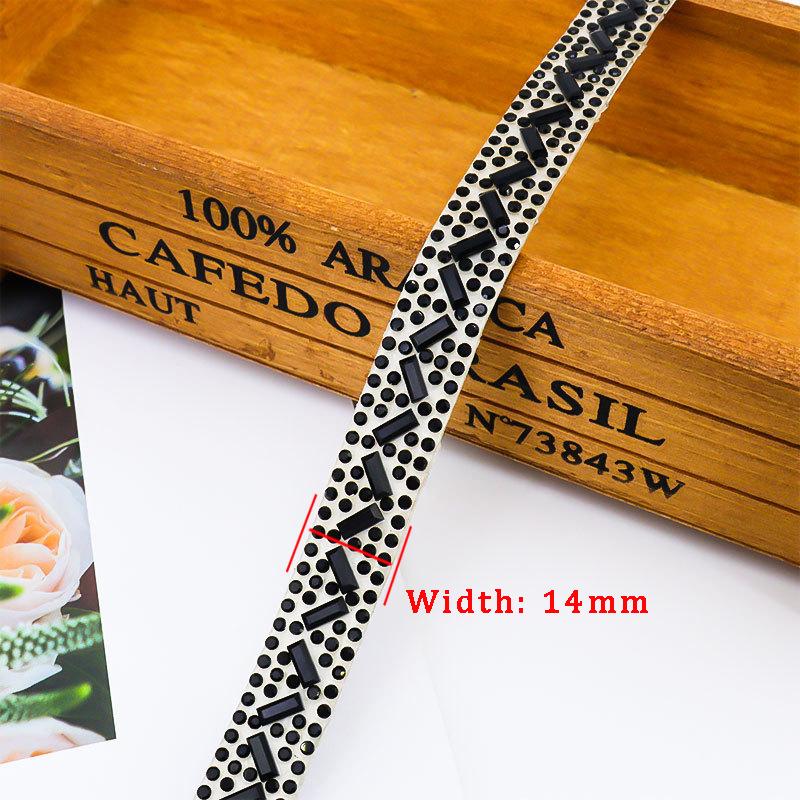 10pcs Rhinestone Ribbons Roll Diamond Sparkling Banding Party Gift Trim Decoration DIY Crafts Self-Adhesive Rhinestone Sticker