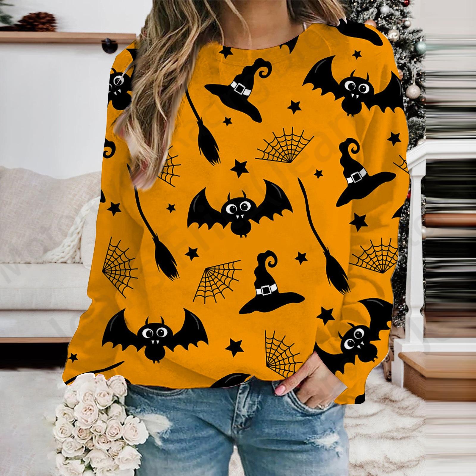 

Смешная толстовка с капюшоном на Хэллоуин с 3D-принтом для женщин, модные толстовки с круглым вырезом, женские толстовки, уличные пальто, одежда для девочек, верхняя одежда с толстовкой для женщин 8XL