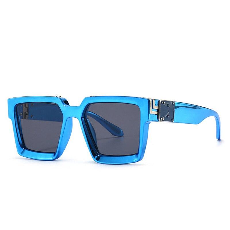 SHAUNA Ins Popular Fashion Square Colorful Sunglasses Women Retro Brand Designer Mirror Eyewear Shades UV400 Men Sun Glasses