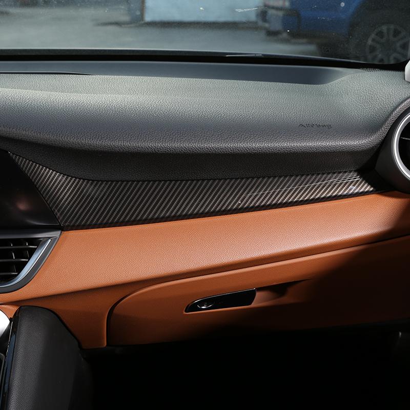 For Alfa Romeo Giulia 2017 2018 2019 2020 Car Styling Center Console Dashboard Panel Decoration Cover Trim Interior Accessories