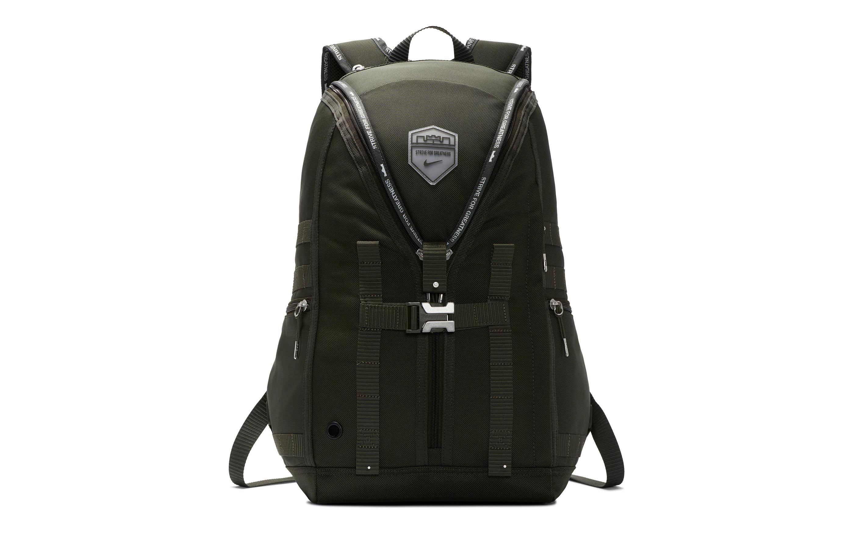 Nike Polyamide Backpack Regular Unisex Sequoia Green BA5987-355
