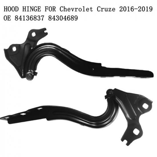 Set of 2 Hood Hinges Driver & Passenger Side for Chevy Left Right Cruze Pair Car