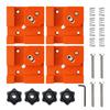 Pack of 4 Practical 90° Angle Clamps Box Joint Clamping System For Rapid Cabinet Assembly T Joint Applications