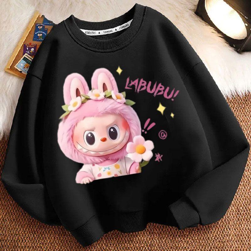 Loose Round-neck Hoodies for Children, Fashionable Long-sleeved and Cute Round-neck Hoodies for Boys and Girls In Spring, Autumn and Winter