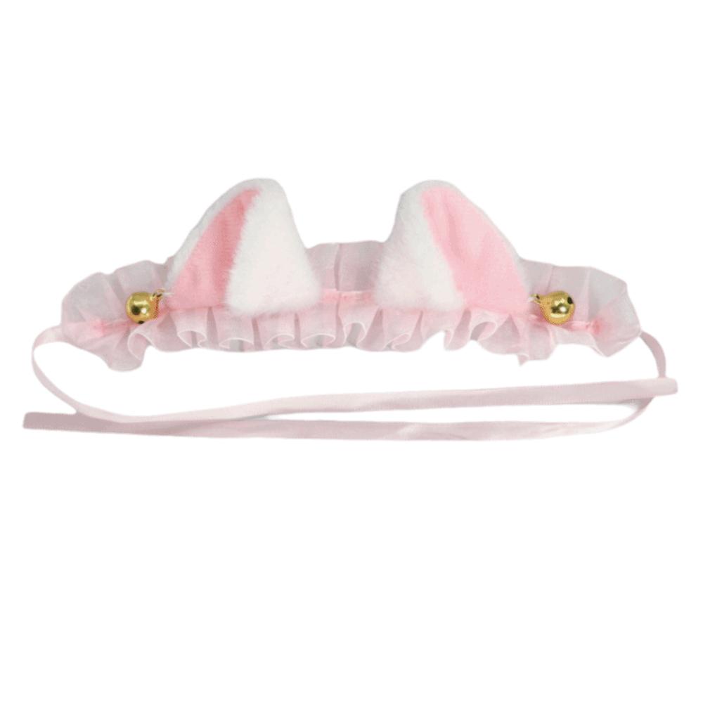 Cute Animal Ear Dress Up Doll Maid Style Cat Ears hairband Cotton doll headwear  20cm Doll