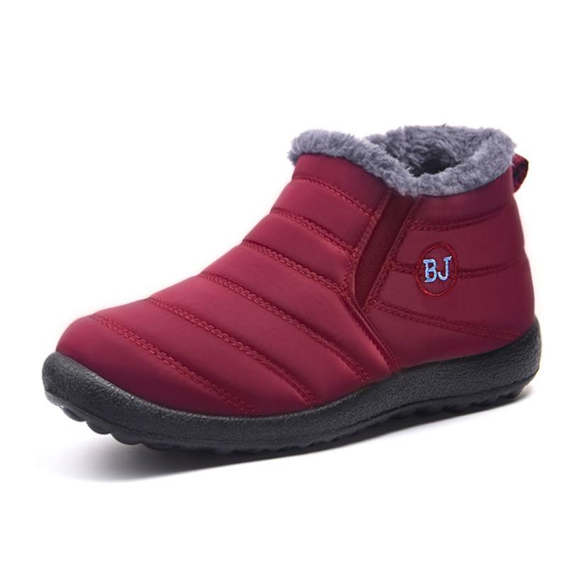 Cotton shoes new cold-proof men's shoes couple models fleece thickened cotton boots polyurethane warm snow boots casual short boots