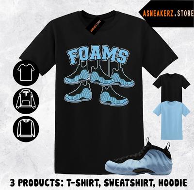 Shirt Matching Foamposite One Psychic Blue To Match Sneaker Shoe Hanging T-Shirt Unisex T-Shirt