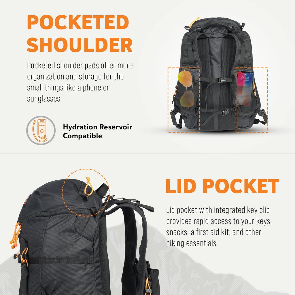 Mystery Ranch Gallagator 25 Backpack (Black, Size SM) for Mountaineering and Hiking (19761599001003)