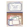 45Pcs Pocket Stickers Clear Print Easy To Write Rich Patterns Vintage Retro Decorative Minimalistic Nostalgia Series Labels Stickers Home Supply