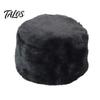 Winter Russian Women Men Fluffy Faux Fur Solid Color Ear Warmer Hat Beanie Cap