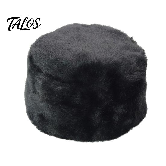 Winter Russian Women Men Fluffy Faux Fur Solid Color Ear Warmer Hat Beanie Cap
