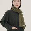 CHIQUITA Check Cotton Long Scarf Khaki 250810KH