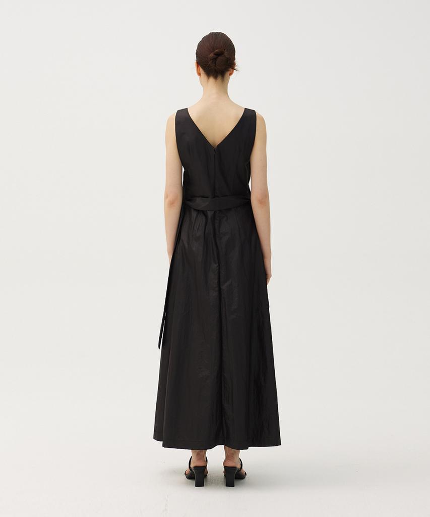 Meuameu Maxi Doodle Pleated Dress