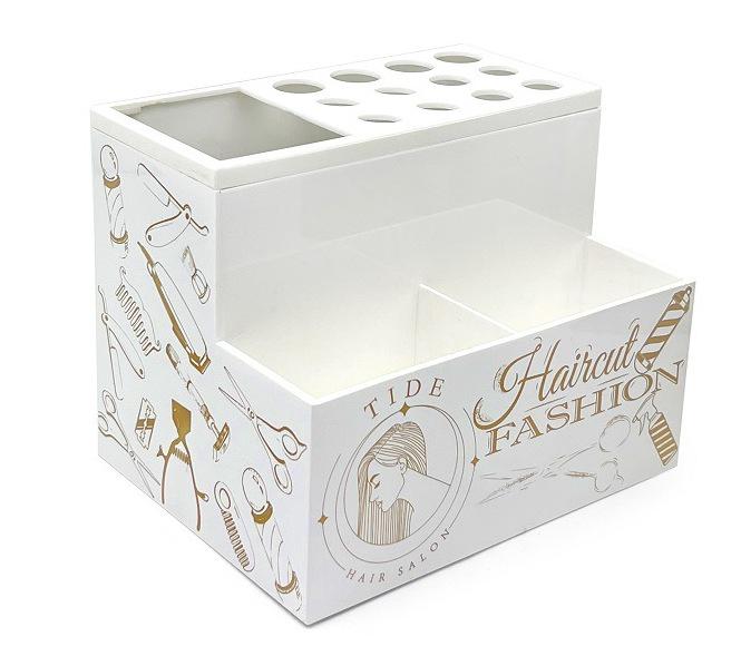 Boîte de Rangement Haut de Gamme Antidérapante pour Ciseaux de Coiffure pour Barbiers et Stylistes