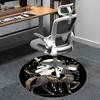 Egyptian Goddess,Moonlit Horseback Ride Chair mat Round Rug-Office carpet, Machine Washable, Non-slip, Suitable for Living Rooms, Bedrooms,