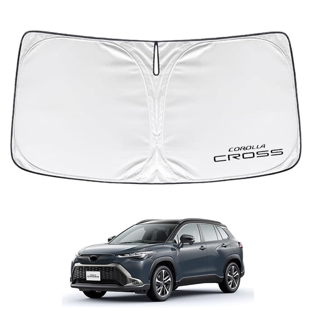 

SAWAKAKI Специально разработанный солнцезащитный экран для лобового стекла Toyota Corolla Cross 10 серии с логотипом Защита от солнца Теплоизоляция Защита от УФ-лучей УФ