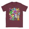 Dandy's World Group Shot T-Shirt for Men Cartoon Cute Casual Pure Cotton Tee O Neck Short Sleeve T Shirts Plus Size merchandise