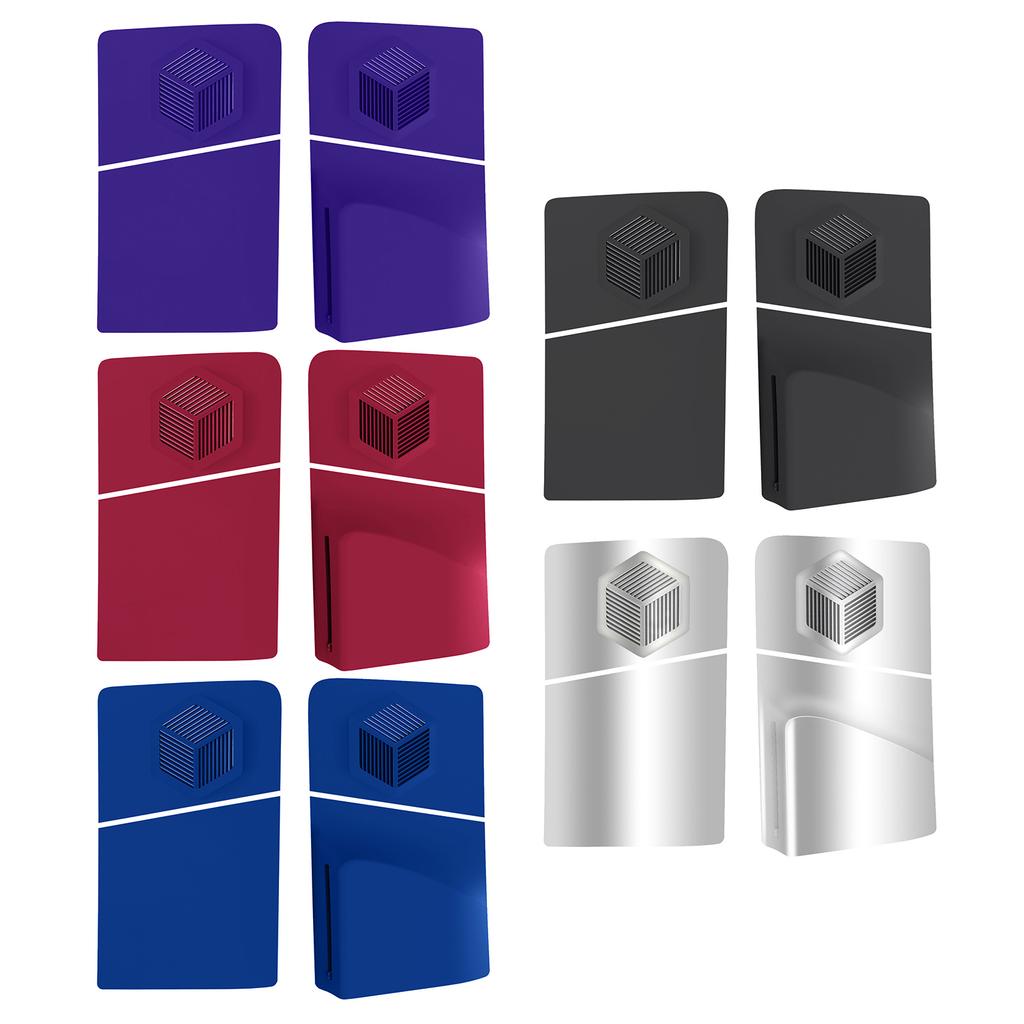 Cubierta de placa frontal de panel de carcasa rígida con protección a prueba de polvo y ventilación, reemplazo de placas frontales para accesorios de juego de PS 5 Slim