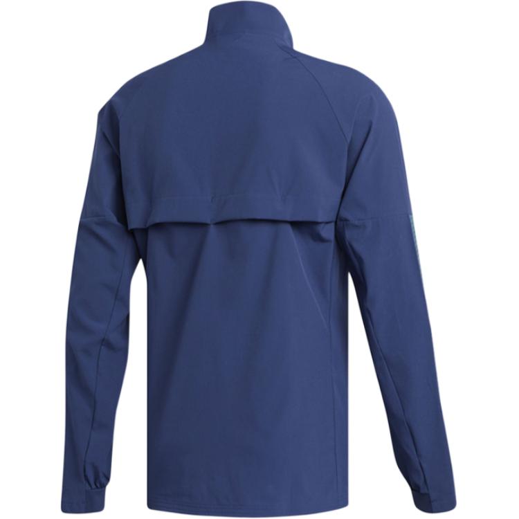 Adidas Jackets Men's Blue Stand Collar Moderate Other FL6829