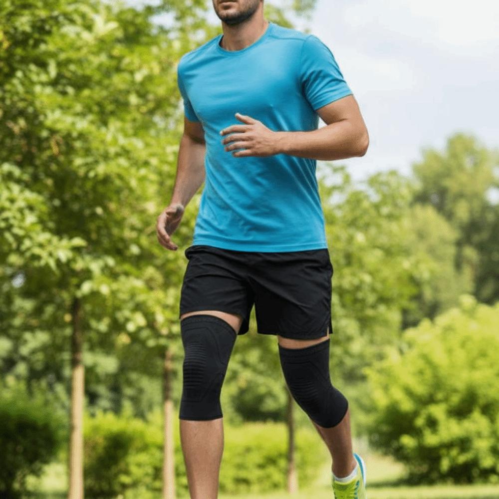 1 Pair Anti-slip Sports Knee Pads Nylon Knee Support Braces Arm Support Sleeves  Running