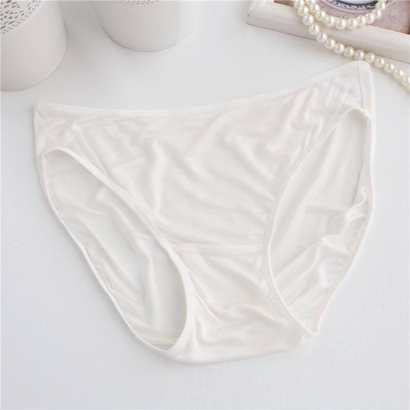 Women's Low-Waist Mulberry Silk Panties - Seamless, Comfortable, Breathable Briefs