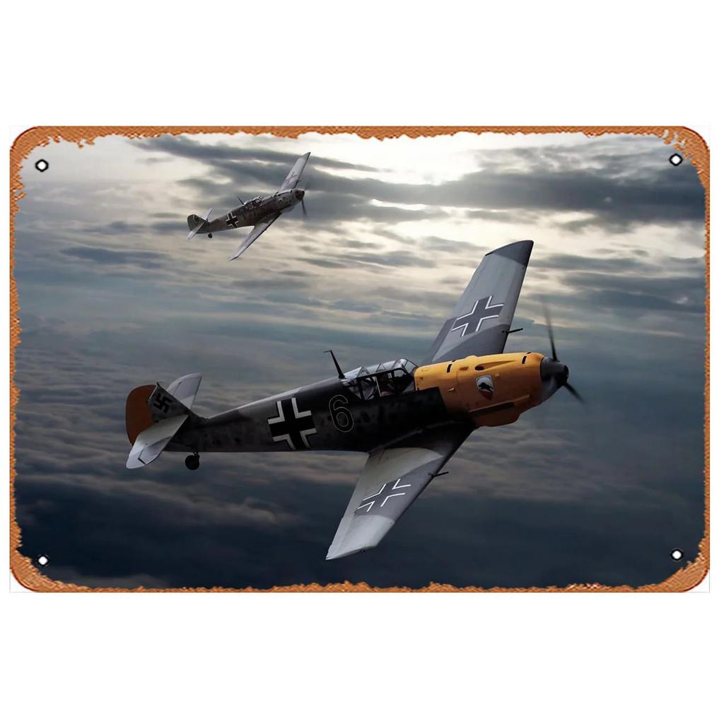 Vintage Fight Plane Metal Tin Signs Plaque Plate Retro Wall Art Posters for Man Cave Bar Pub Clubs Cafe Iron Painting Decoration