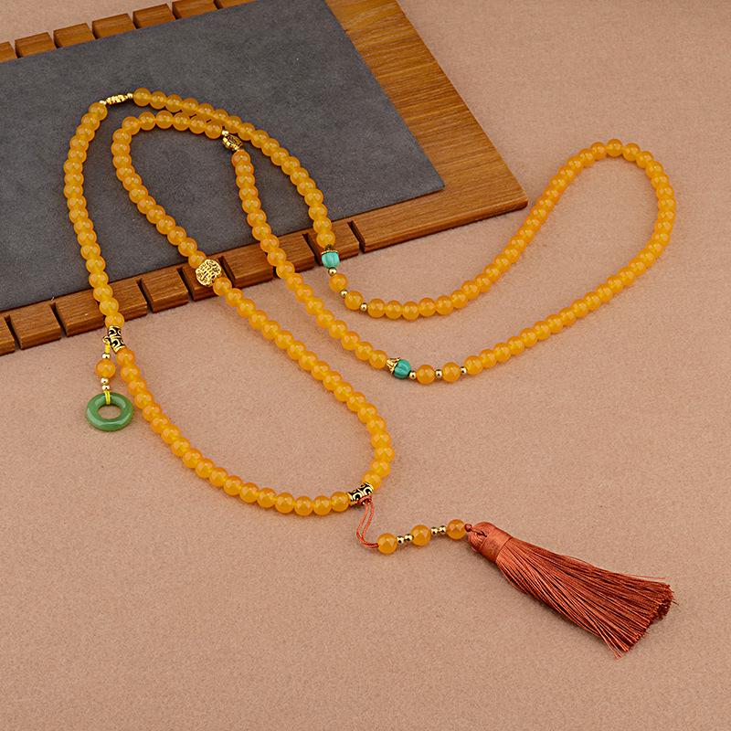 New Chinese Ethnic Multi-Layered Tassel Necklace