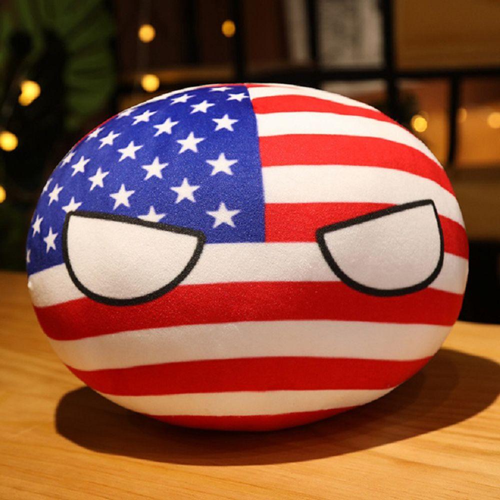 Decorazioni per Borsa Giocattolo Country Ball Portachiavi Peluche Polandball Portachiavi Ciondolo Peluche Country Ball