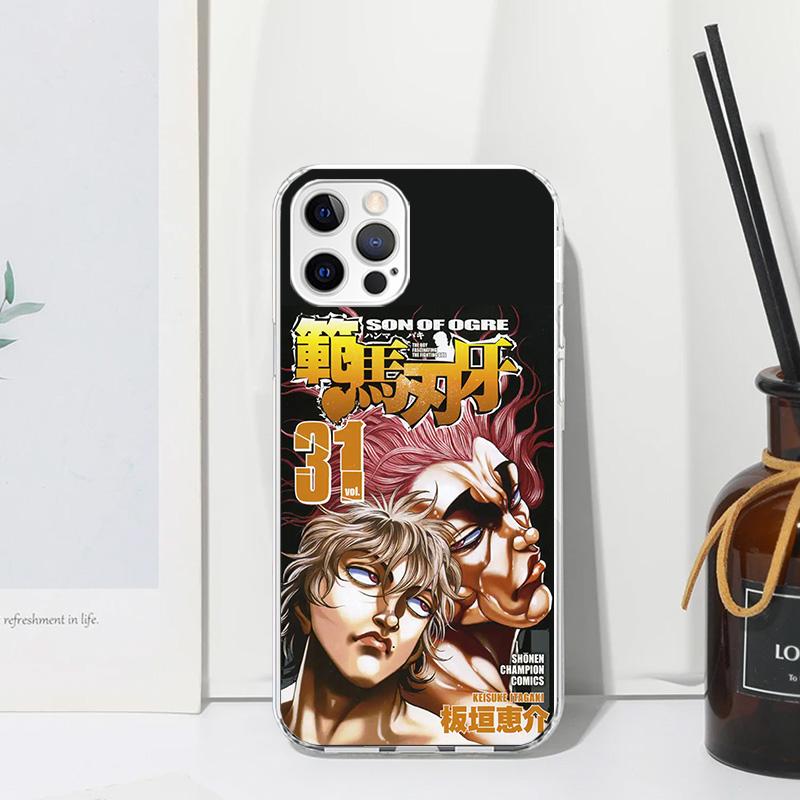 Baki the Grappler Original Anime Phone Case For Iphone 17 Air 16 15 Plus 16E 14 Pro Max 13 Mini 12 11 7 8 SE Fundas Soft Back Co
