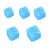 Clear Toy Snowflake Anxiety with Glitter Cube Squeeze Relief Stress Cube Sensory