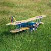 Dancing Wings Hobby E25 Stearman PT-17 Kaydet Envergadura de 450mm Material PP Avião de Controle Remoto Biplano Asa Voadora KIT/ KIT+Combo de Potência - KIT