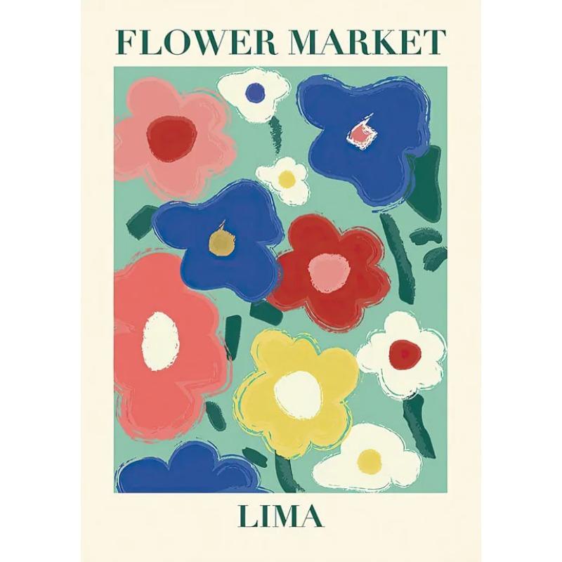 

Japan Nordic Abstract Colorful Flower Matisse Posters and Prints Wall Pictures for Living Room Bedroom Cuadros Canvas Painting 21cm×30cm NoFrame