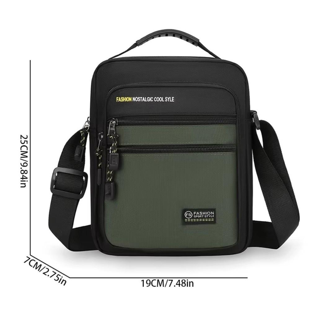 High Quality Oxford Men Crossbody Bag Multi-Pockets Storage Bag Single Shoulder Bags Big Capacity Business Crossbody Bags Gift
