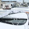 Cartoon Car Windshield Heat-insulating Cover Auto Front Window Frost Blanket Snow Cover For Suv Trucks Winter Car Accessories