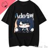Maglietta Ado Kawaii Ado T Shirt Wish World Tour Merch Ragazzo Ragazza Moda Popolare Maglietta Anime Harajuku Personalità Estetica Vestiti