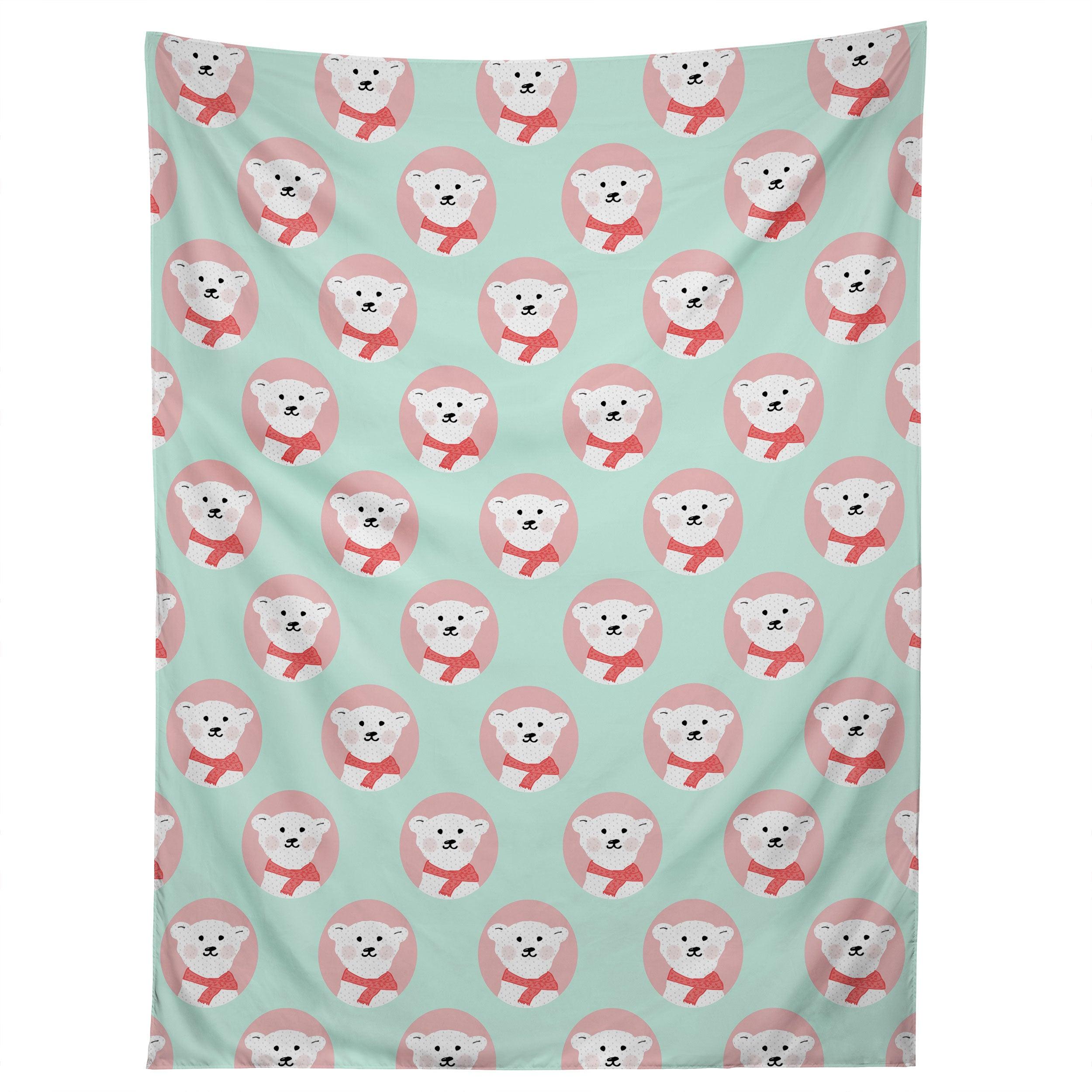 POLAR BEARS tapestry 75x100