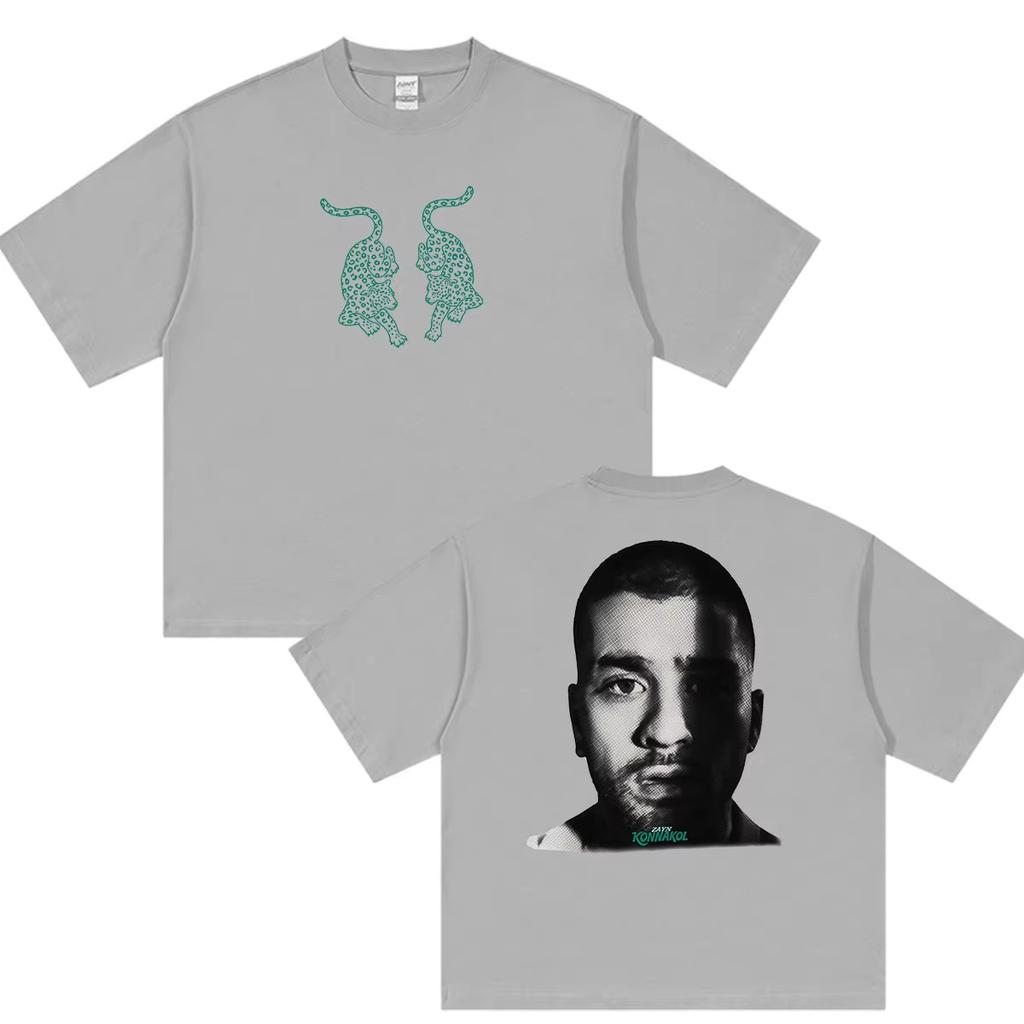 Vintage Hip Hop Short Sleeve Streetwear T-Shirt, Zayn Malik Konnakol 2026 Album Printed Graphic T-shirt