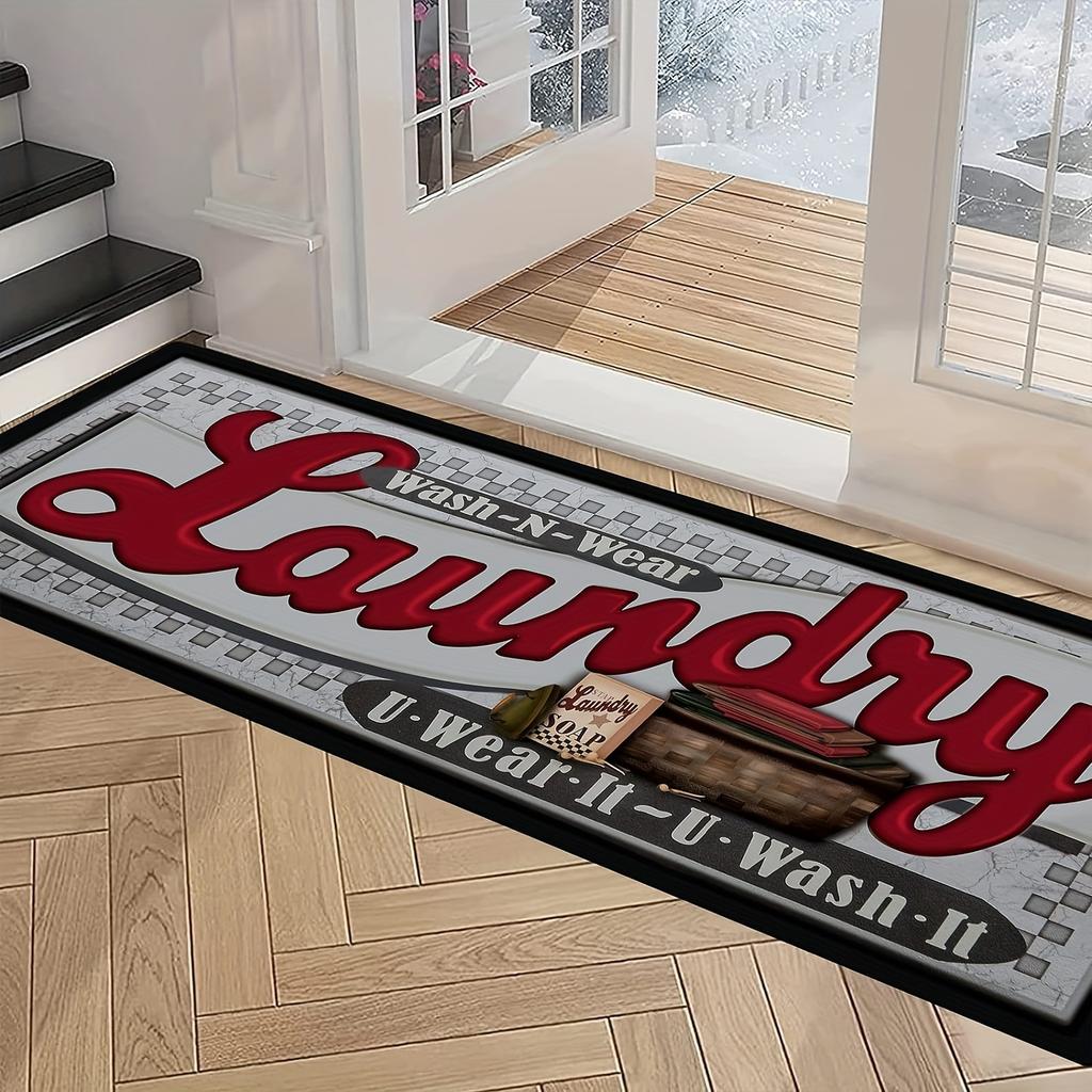 Laundry Diatom Mud Floor Mat, Water-Absorbing And Wear-Resistant Floor Mat, Household Kitchen Floor Mat, Easy To Take Care Of Floor Mat, Dirt-Resistan