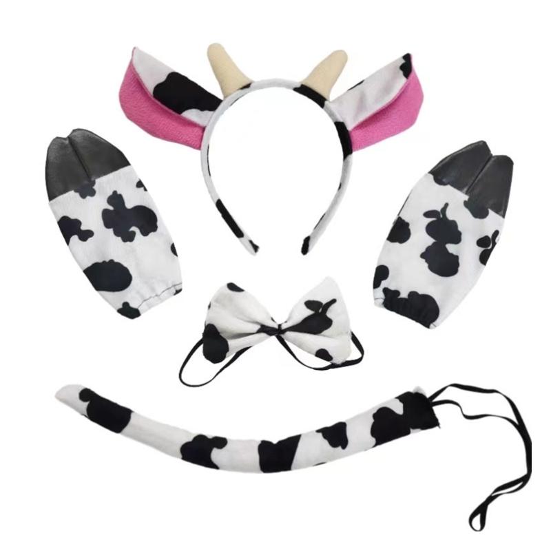 

Костюм Мавпи/Собаки/Корови/Леопарда/Ведмедя Набір Вуха Хвіст Метелик Тварина Карнавальний Набір Аксесуарів для Хелловіну Косплею