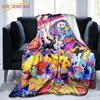 Pokemon Pattern Throw Blanket Couch Quilt Cover Travel Bedding Outlet Throw Blanket Flannel Blanket Bedspread  Grinch  Blankets