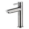 Miling Brushed Stainless Steel Tall Basin Mixer Faucet